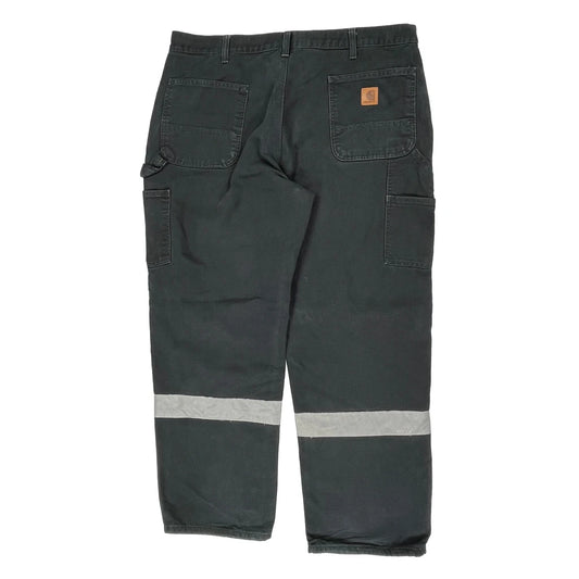 Carhartt Cargo Trousers - 40W 30L Black Cotton