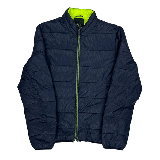 Armani Exchange Puffer - Large Navy Polyester