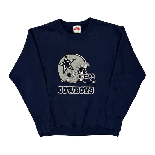 Cowboys Nutmeg Nfl Sweatshirt - Medium Navy Cotton