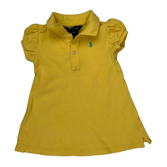 Age 12 Ralph Lauren Dress - 2XS Yellow Cotton