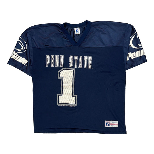 Penn State Logo 7 Football Jersey - XL Navy Polyester