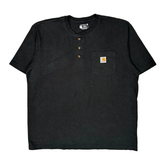 Carhartt T-Shirt - Large Black Cotton