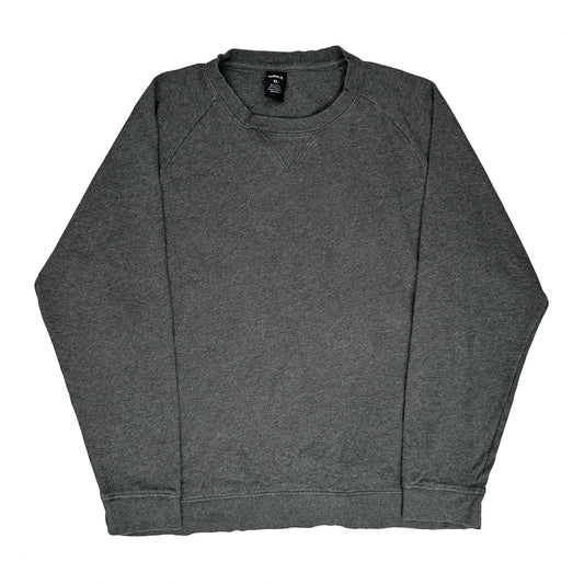 Reebok Sweatshirt - XL Grey Cotton Blend