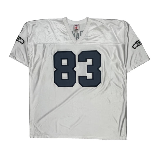 Seattle Seahawks Nfl Football Jersey - 2XL White Polyester