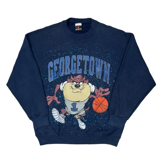 Georgetown Signal Sports Cartoon Sweatshirt - 2XL Navy Cotton Blend