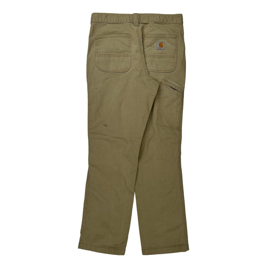 Carhartt Carpenter Trousers - 30W 32L Khaki Cotton