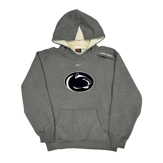 Penn State Nike College Hoodie - Small Grey Cotton Blend