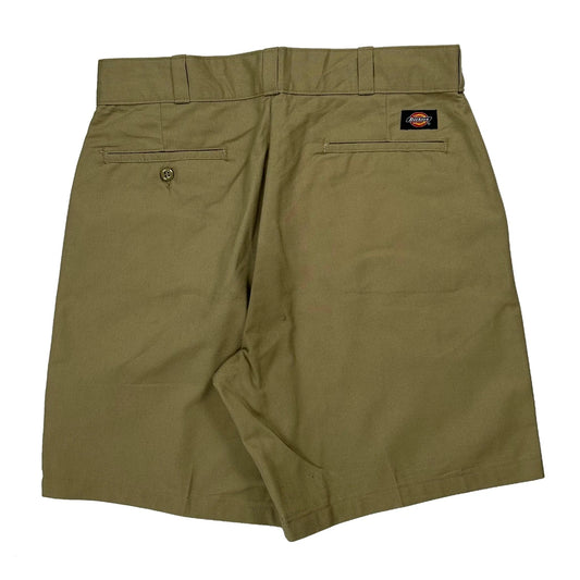 Dickies Baggy Chino Shorts - 32W 8L Khaki Polyester Blend