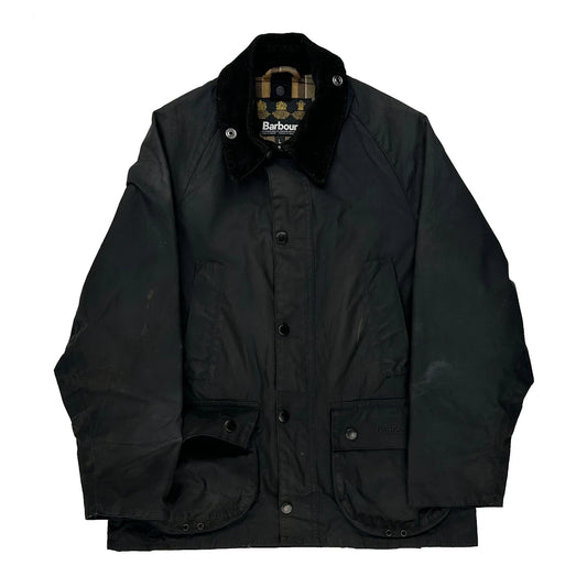 Barbour Jacket - Large Black Cotton