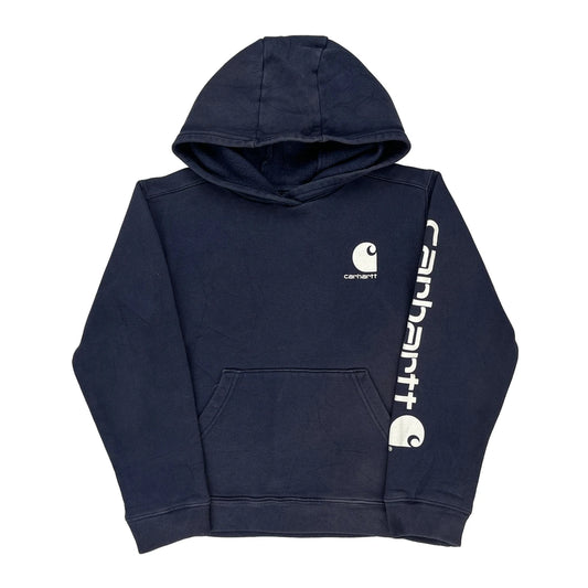 Age 10-12 Carhartt Hoodie - Medium Navy Cotton Blend