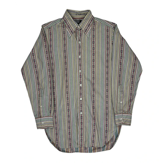 Polo By Ralph Lauren Striped Patterned Shirt - Small Multicoloured Cotton