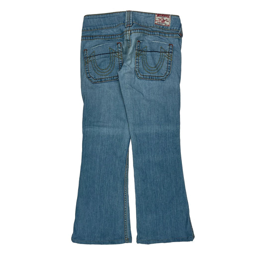 True Religion Boot Cut Jeans - 31W UK 10 Blue Denim