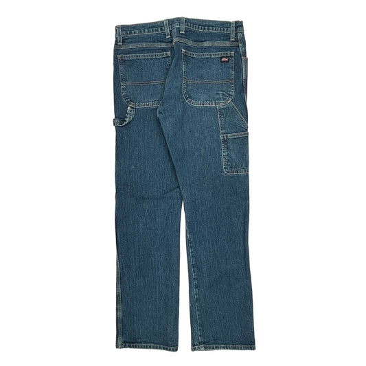 Dickies Double Knee Carpenter Jeans - 34W 34L Blue Cotton