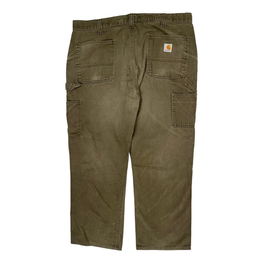 Carhartt Carpenter Trousers - 39W 32L Khaki Cotton