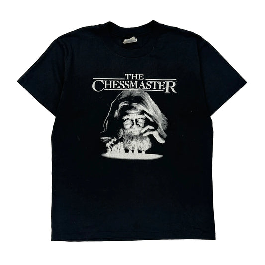 The Chessmaster Hanes Single Stitch T-Shirt - Large Black Cotton Blend