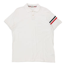  Vintage white Moncler Polo Shirt - mens xx-large