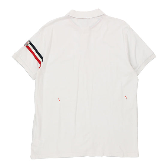 Vintage white Moncler Polo Shirt - mens xx-large