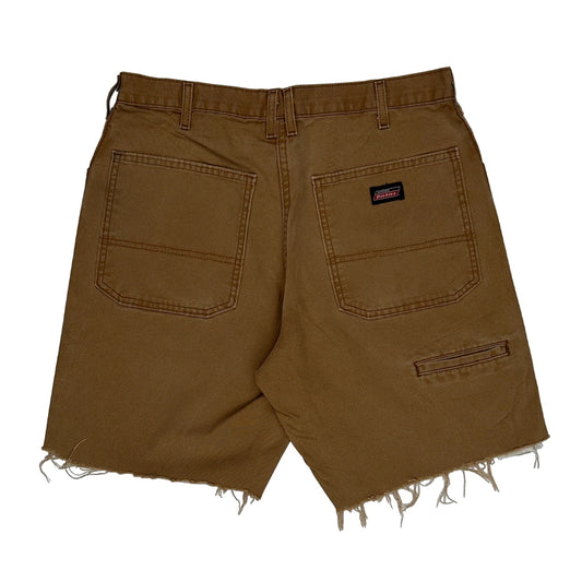 Dickies Carpenter Shorts - 32W 10L Brown Cotton