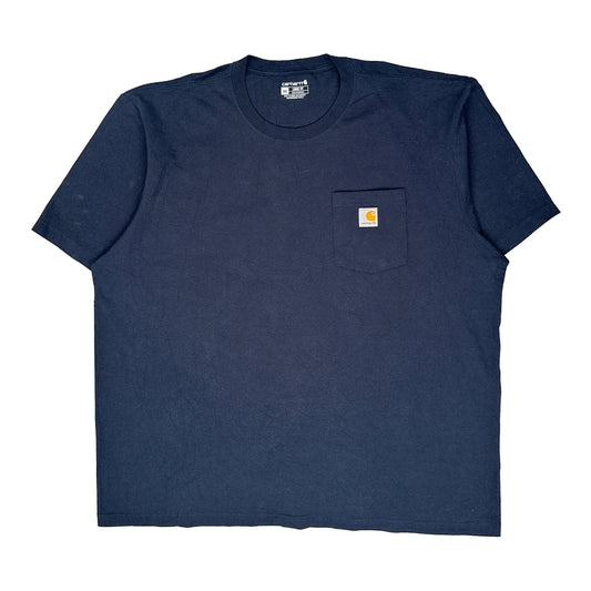 Carhartt T-Shirt - 2XL Blue Cotton