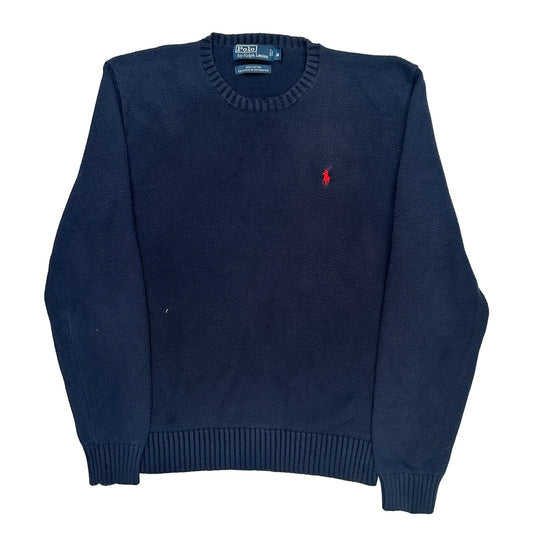 Polo By Ralph Lauren Jumper - Medium Navy Cotton