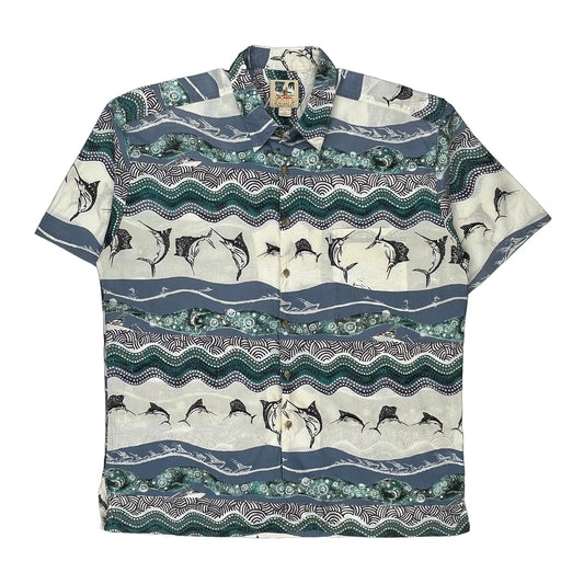 John Severson Collection Kahala Graphic Hawaiian Shirt - XL Multicoloured Cotton