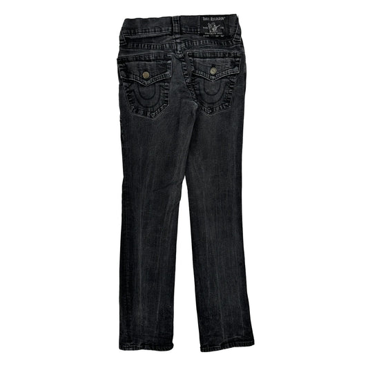 True Religion Slim Fit Jeans - 26W US 2 Black Cotton Blend