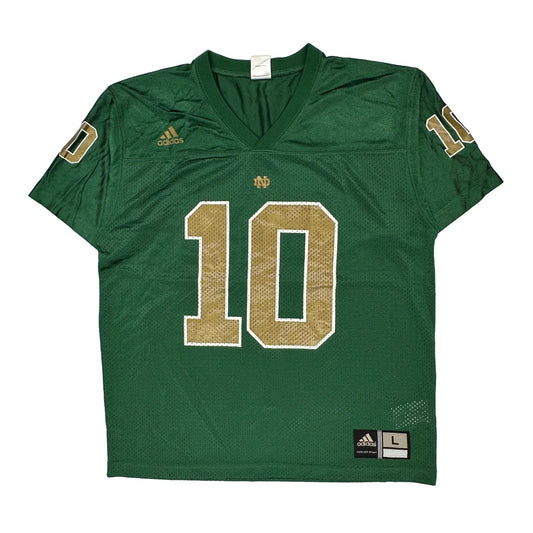 Age 14-16 Adidas Football Football Jersey - Large Gold Polyester