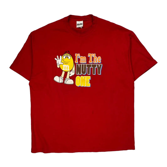 Nutty One M&M Graphic T-Shirt - 2XL Red Cotton
