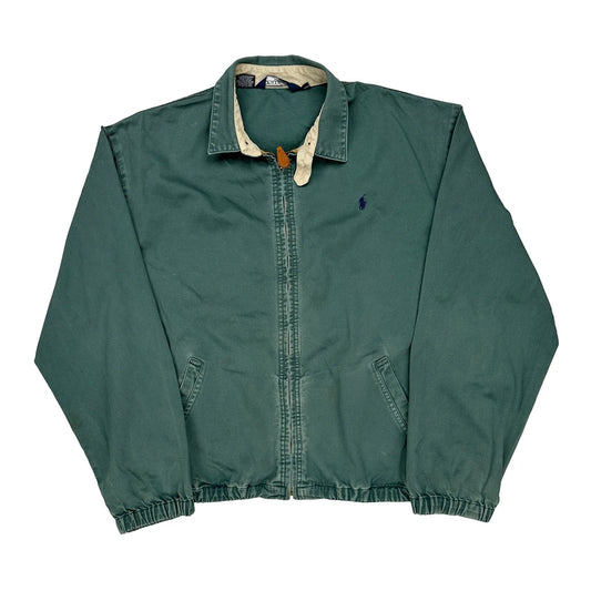 Made In USA Polo By Ralph Lauren Harrington Jacket - Large Green Cotton