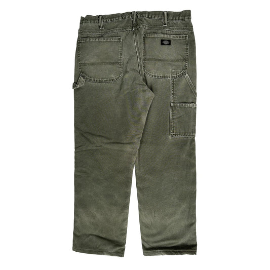 Dickies Carpenter Pants - 36W 30L Green Cotton