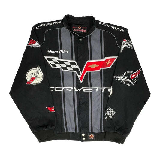 Corvette Racing Nascar Jacket - XL Black Cotton