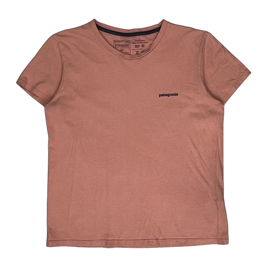 Vintage Patagonia Graphic T-Shirt - Medium Pink Cotton