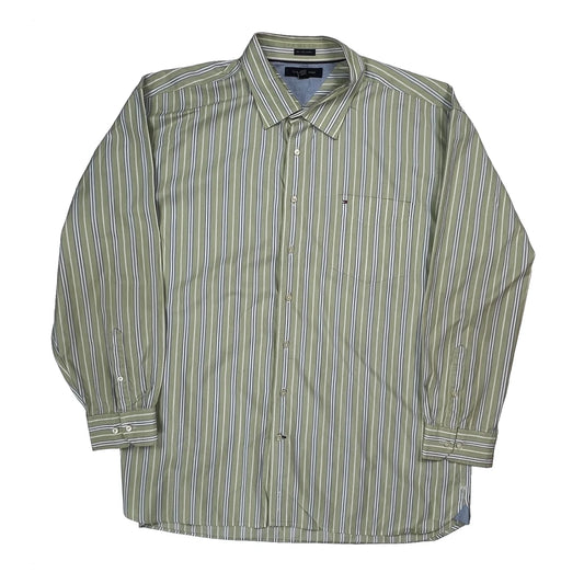 Tommy Hilfiger Striped Shirt - 2XL White Cotton