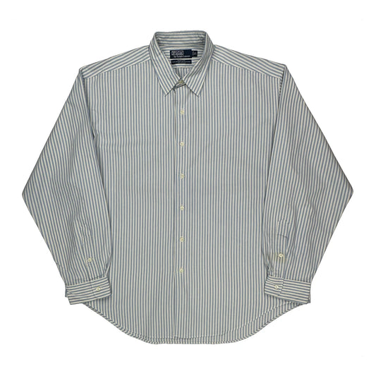 Marlowe Polo By Ralph Lauren Striped Shirt - 2XL Blue Cotton Blend