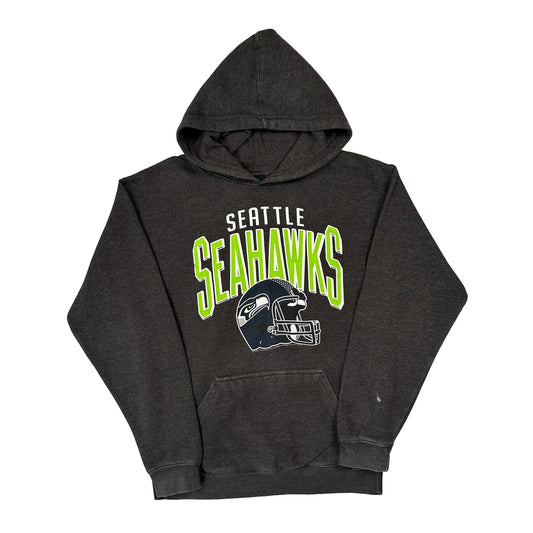 Seattle Seahawks Nfl Hoodie - Medium Grey Cotton Blend