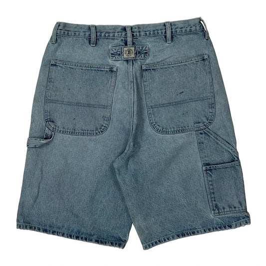 B.U.M. Equipment Denim Shorts - 32W 11L Light Wash Denim