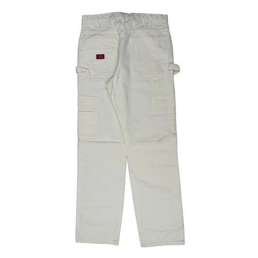 Dickies Carpenter Trousers - 32W 34L White Cotton