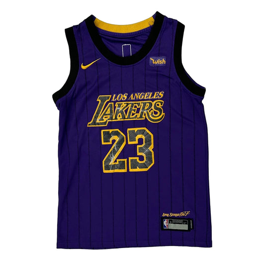 Los Angeles Lakers Nike Lebron James Jersey - Small Purple Polyester