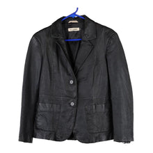  Vintage black Rachele Casati Leather Jacket - womens large