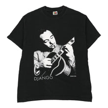  Vintage black Django Reinhardt Fruit Of The Loom T-Shirt - mens large