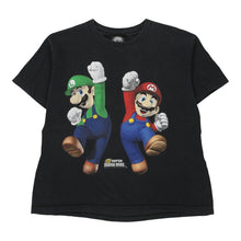  Vintage black Mario and Luigi Unbranded T-Shirt - mens large