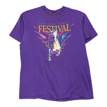  Vintage purple Kentucky Derby Festival Hanes T-Shirt - womens large