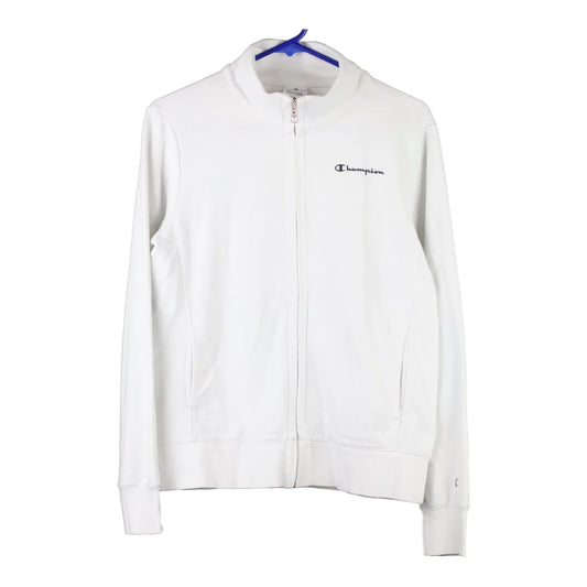 Vintage white Champion Track Jacket - womens large