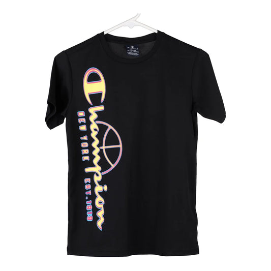 Vintage black Champion T-Shirt - mens large