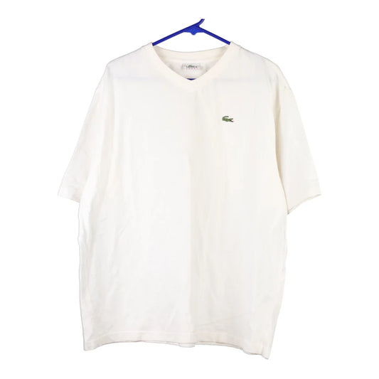 Vintage white Lacoste T-Shirt - mens x-large