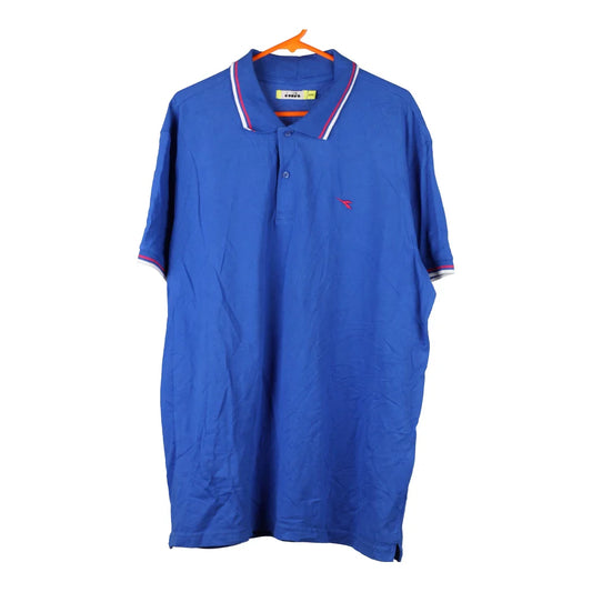 Vintage blue Diadora Polo Shirt - mens xxx-large