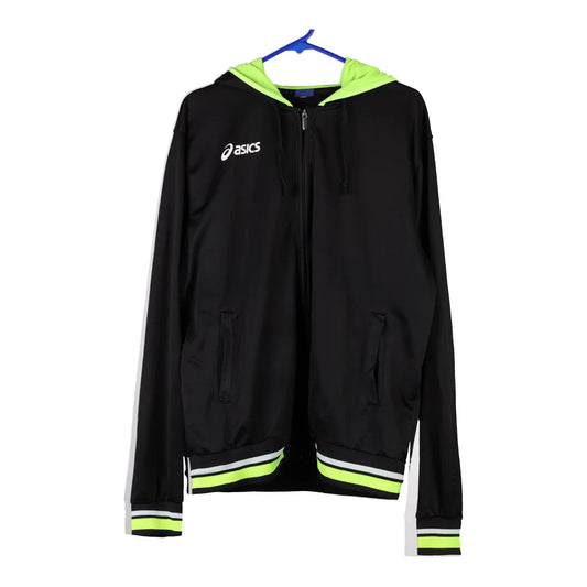 Vintage black Asics Track Jacket - mens large
