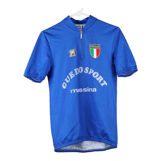 Vintage blue Cycling Italia Messina Unbranded Sports Top - mens small