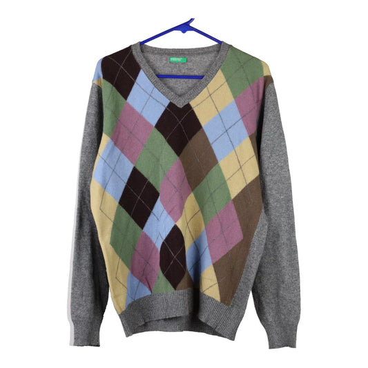 Vintage multicoloured Benetton Jumper - mens x-large