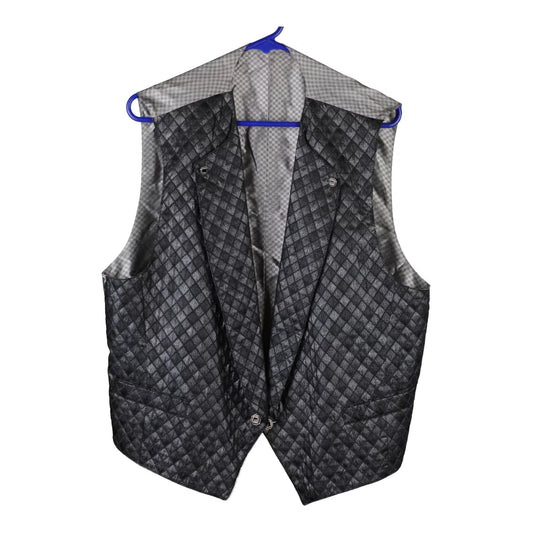 Vintage black Unbranded Waistcoat - mens x-large